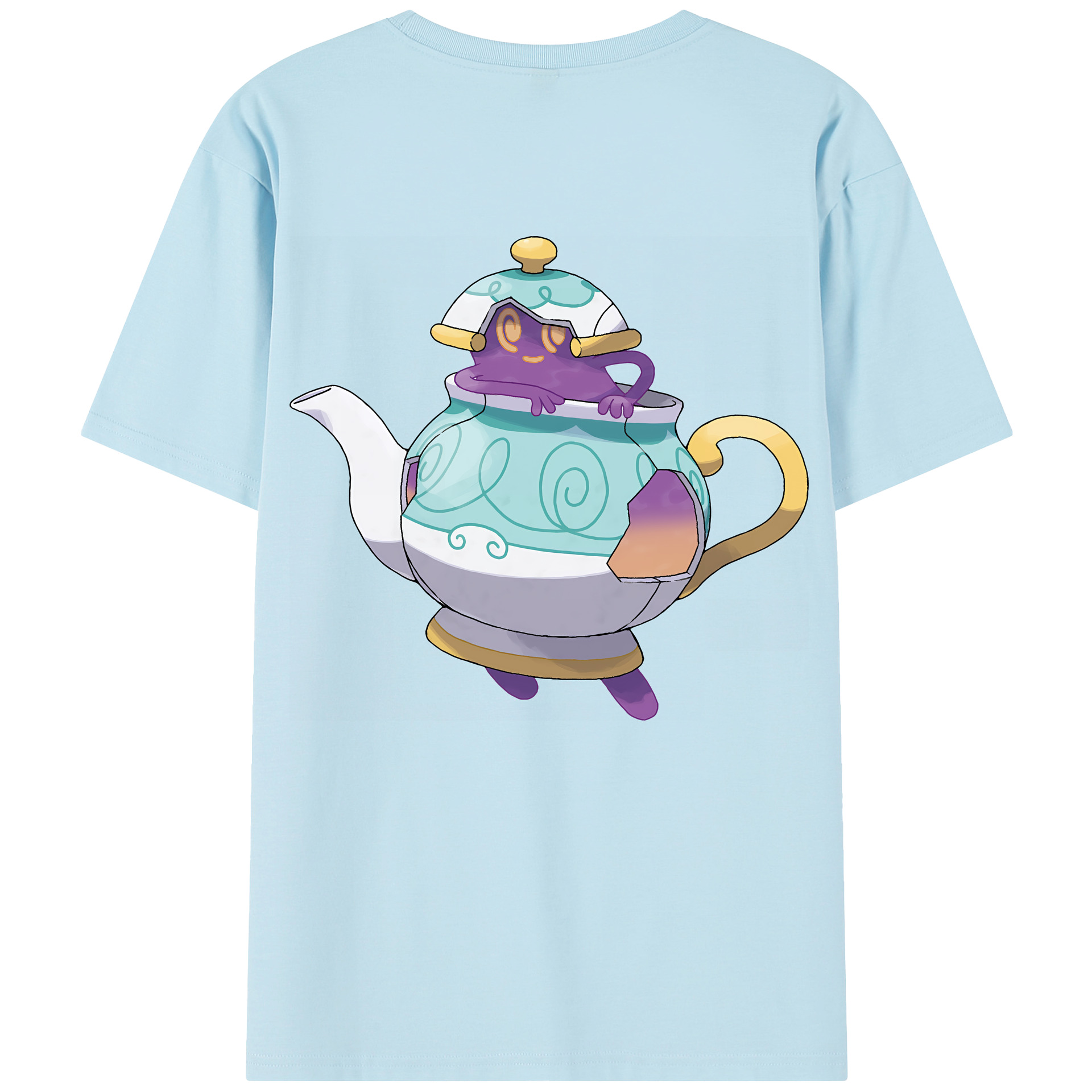 （画像用） ポケットモンスター Pokémon 綿100％半袖Tシャツ（背面プリント）